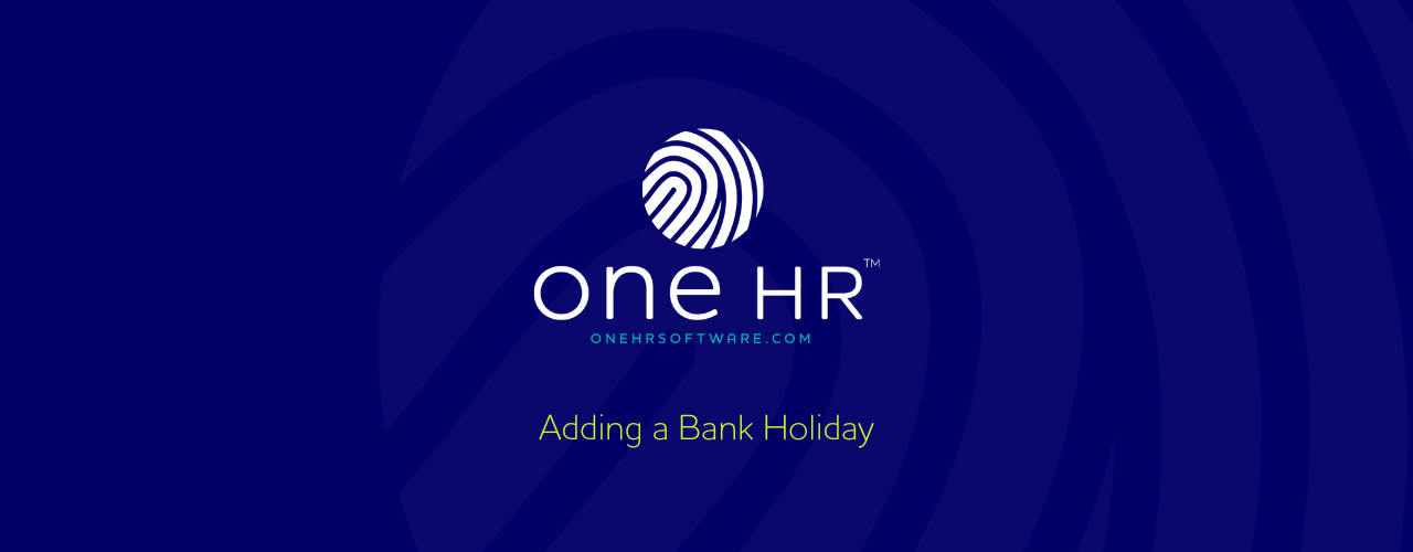 Adding a bank holiday to oneHR